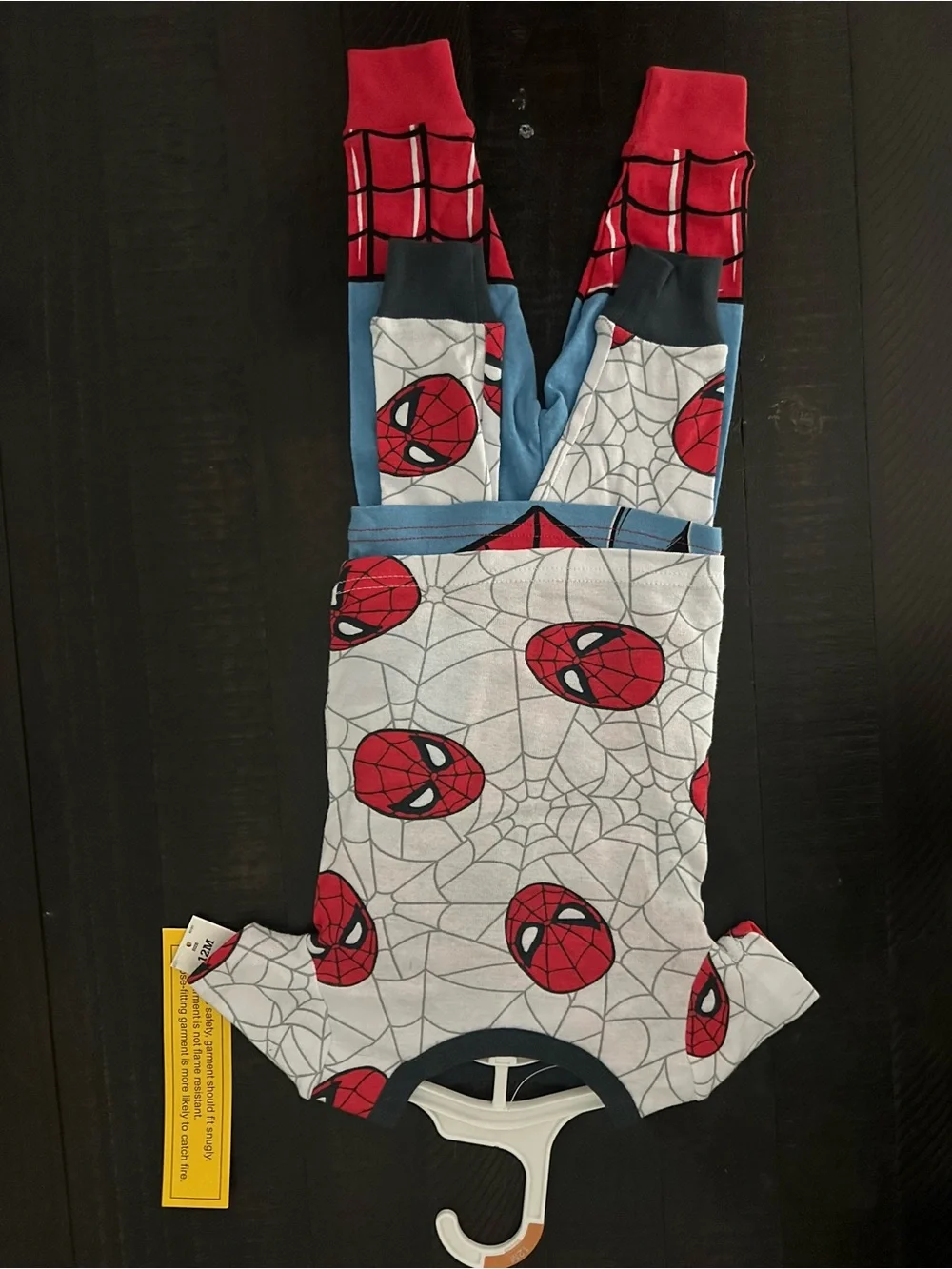 Carter's Spider Web Pajama Costume Set - Red, Blue, White